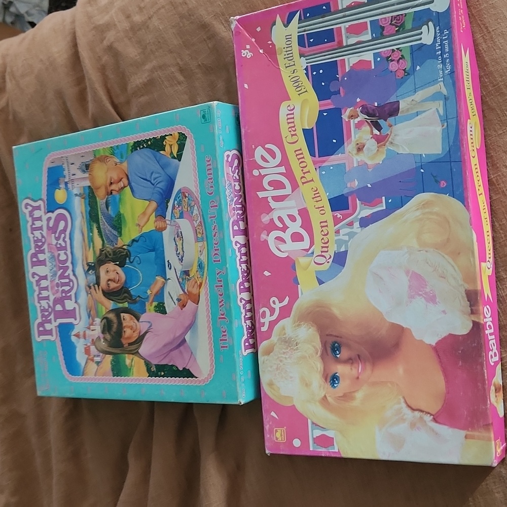 Vintage 90s board games Barbie Pretty pretty princess